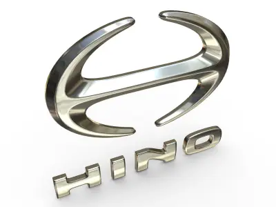 hino logo 3D model