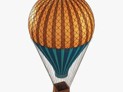 Hot Air Balloon v 4 3D model