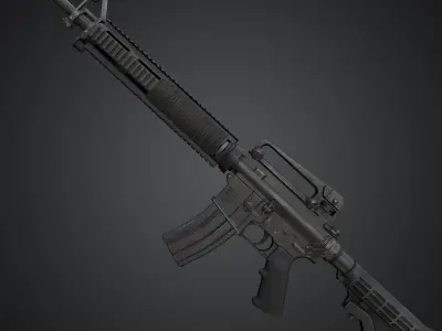 M16A4 Rifle 3D model buy
