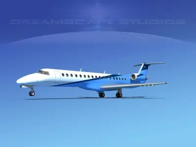Embraer ERJ-145 Private 3D model
