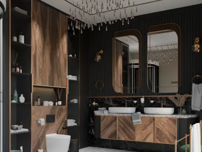 Bathroom Interior Scene Free 3D model