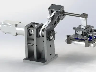 Angle automatic adjustment mechanism 3D model