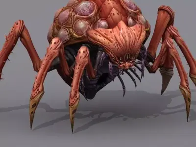 Queen bug Low-poly 3D model