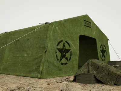 Military Tent 3d model  3D model
