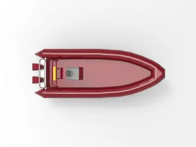 Rigid Inflatable Boat RIB 1 3D model