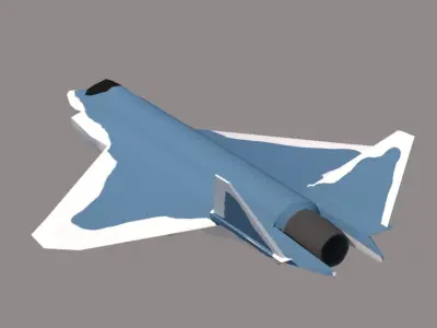 Su-75 Checkmate Low-poly 3D model