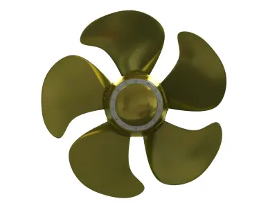 SHIP PROPELLER AND THRUSTER 3D model