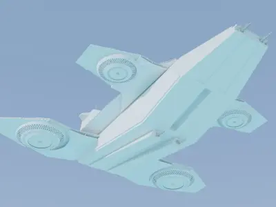 NAVE HELIPUERTO  3D model