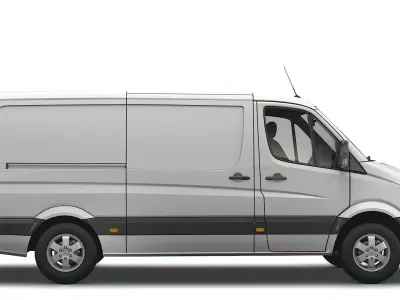 Mercedes Benz Sprinter Van L2H1 2018 3D model