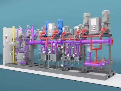 Boiler Equipment 3D model