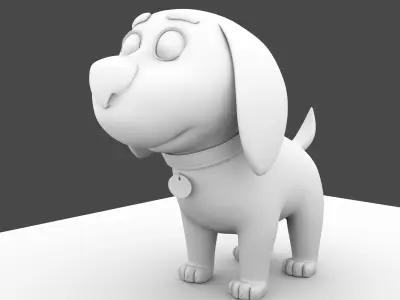 cute puppy 3d model 3D model