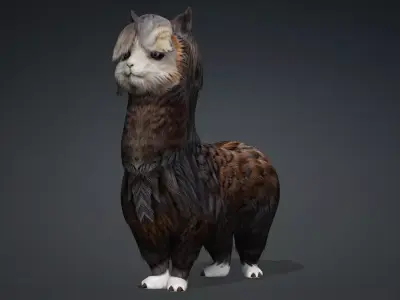 Alpaca A3 Free low-poly 3D model