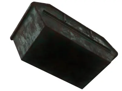 Skip 1 Lowpoly metal storage box Low-poly 3D model
