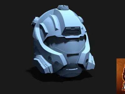 Halo CQB Helmet ready to 3d print 3D model