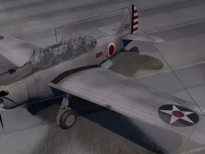 North American O-47 3D model