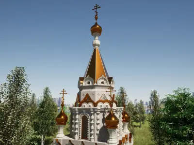  Russian Orthodox Chapel 3D model