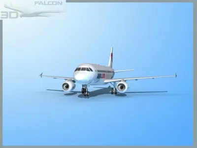 Falcon3D A319 Aero Lloyd 3D model