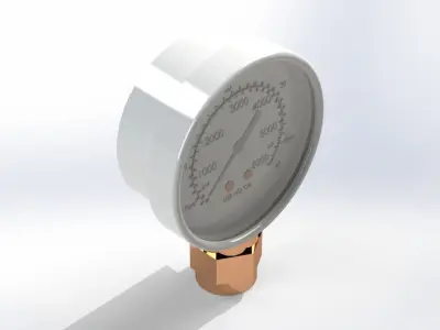 PRESSURE GAUGE INDICATOR 3D model