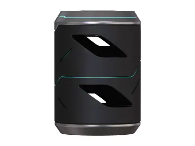 Portable Bluetooth Speaker High poly 3D Model 3D model