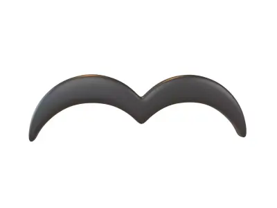 Line Seagull Symbol v1 001 Low-poly 3D model