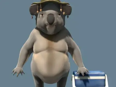 Koala Bill Character 3D model