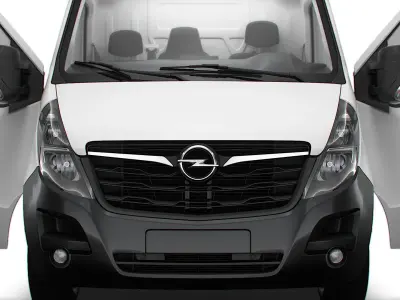 Opel Movano Van L1H1 HQ Interior 2021 3D model