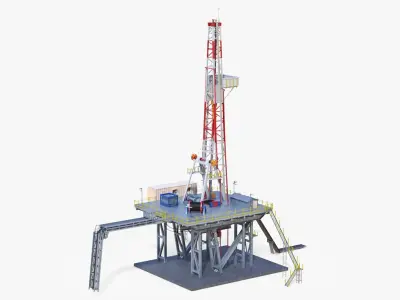 Land Rig 3D model purchase
