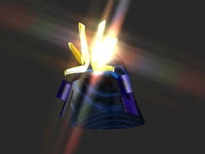 Helmet of samurai Low-poly 3D model