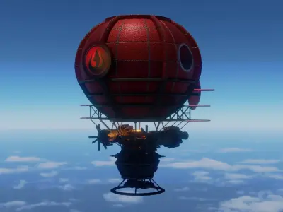 fire nation Balloon Free 3D model