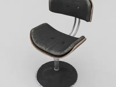 old chair 3D model Low-poly 3D model