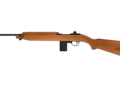 M1 carbine Low-poly 3D model