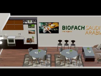 Biafach Saudi Arabia Booth Free 3D model