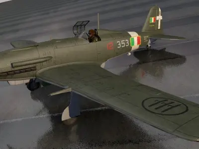 Fiat G-55 Centauro 3D model