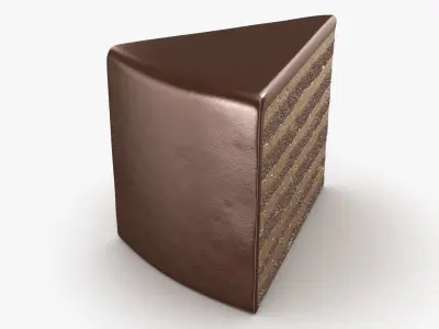 Moist Chocolate Cake 3D model