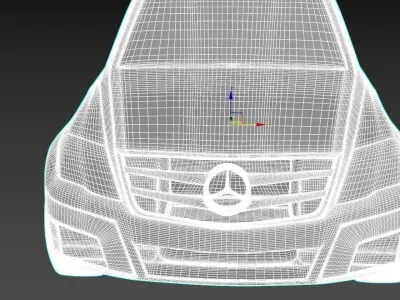 mercedes gl 350 Low-poly 3D model