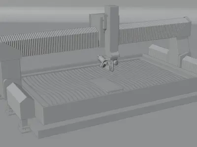 Water Jet Low-poly 3D model