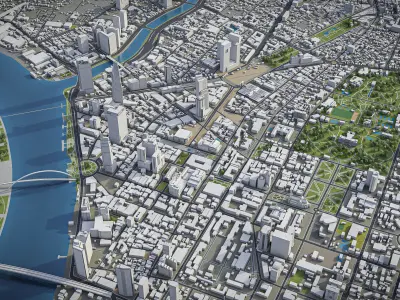 Ho Chi Minh Low-poly 3D model