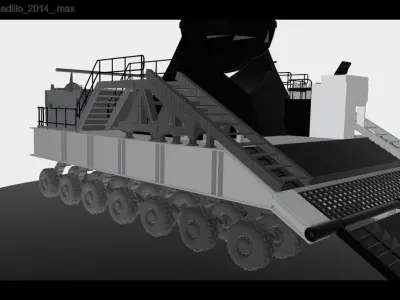 Military vehicle 3D print model