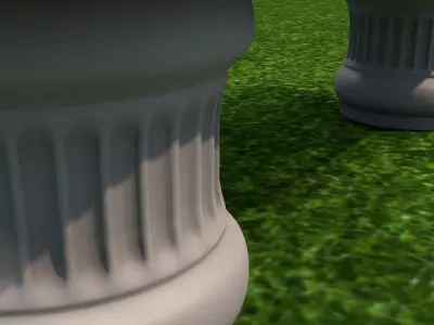 Marble Bench Free low-poly 3D model