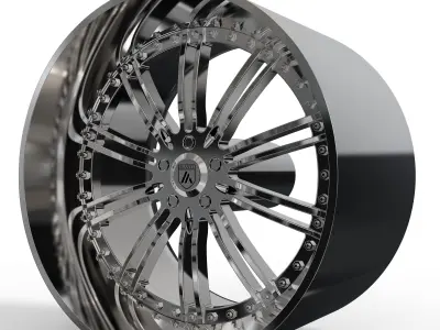 ASANTI AF128 WHEEL 3D MODEL 3D model