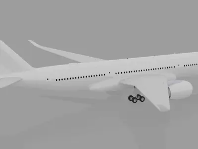 Airbus A350-900 XWB 3D model