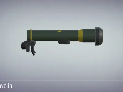 3D Javelin - Military Weapons Low-poly 3D model