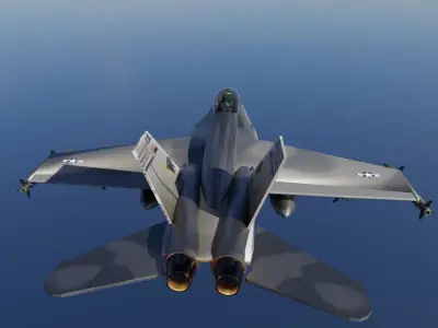F - 18 Fighter Jet 3D model