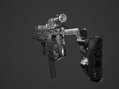 Kriss Vector gen2 camouflage  Low-poly 3D model