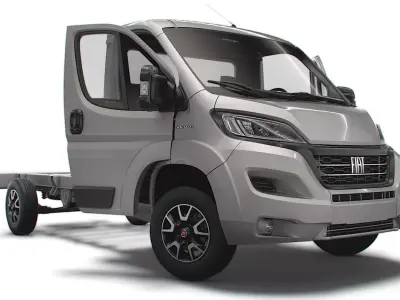 Fiat Ducato Chassis HQInterior SCab 3800WB 2023 3D model