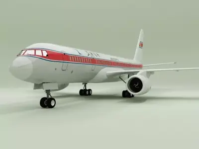 Tupolev tu 204 3D model