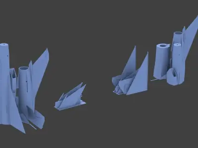 Mikoyan-Gurevich Ye-8 mig-23 3D print model