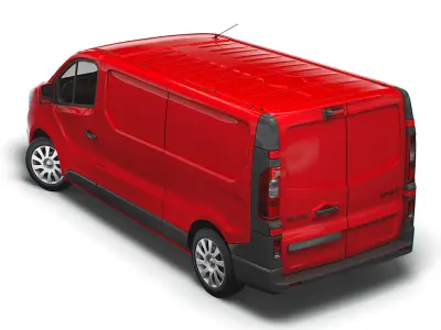 Renault Trafic Van LWB 2021 3D model