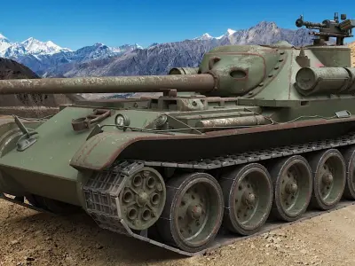 Tank Uralmash SU 101 Corona 3D model