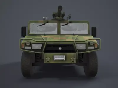 PCP-001 Mortar 82mm Low-poly 3D model